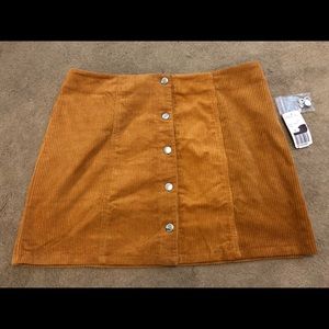 Tan Corduroy Skirt